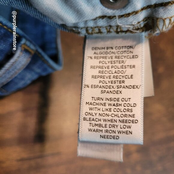 Loft Jeans Sz 4 Curvy Skinny Mid Rise Fringe Tier Hem Tummy Control - Picture 5 of 13